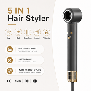 Secador de Pelo Automático 5 en 1 de 1300W con Motor AC de Alta Velocidad y Doble Protección, con Certificación CE FCC para Importadores Mayoristas - Product Image 1