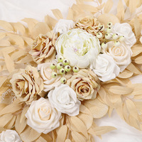 Fleurs artificielles en soie pour décoration d'arche de mariage et de remise de diplôme, fleurs suspendues pour arrangement extérieur de porte, détachables, modernes