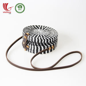 Sac de paille, sac en rotin avec ficelle en plastique fabriqué en gros au Vietnam - Product Image 5