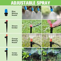 Excellent Système d'Arrosage Goutte à Goutte pour Jardin avec Tubes et Raccords Barbelés, Kit d'Arroseurs Réglables pour Pelouse et Légumes Potagers