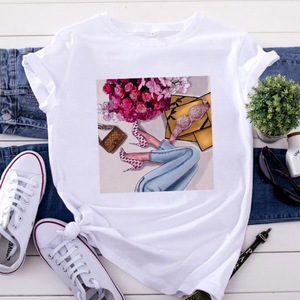 เสื้อยืดกราฟิกผู้หญิงลำลองฤดูร้อนพิมพ์ลายตลกกลางแจ้งแขนสั้นเสื้อยืดพิมพ์ลายน่ารักสำหรับผู้หญิงฤดูร้อน - Product Image 4
