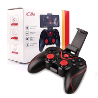 Control Inalámbrico V8 para Juegos, Joystick Multiplataforma, Material ABS para IOS, Android y PC