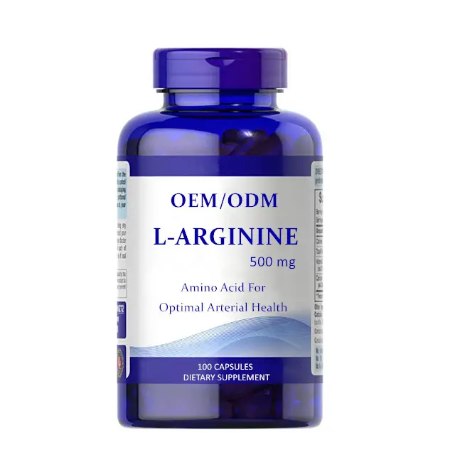 Nhãn hiệu riêng bổ sung chế độ ăn uống viên nang nitric oxide L-Arginine cung cấp thuốc năng lượng viên nang Arginine L-Arginine