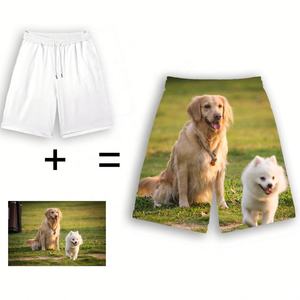 Short en maille personnalisé imprimé avec logo pour hommes Vente en gros Polyester Sublimation impression vierge Short en maille uni Fabricant - Product Image 2