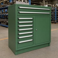 Armoire de rangement d'outils en métal robuste pour atelier et garage, casier en acier, taille et couleur personnalisées, revêtement en poudre, petite série OEM