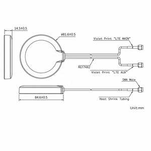 Antenas para Vehículos, Antena 4G LTE de Doble Banda <span class=keywords><strong>MIMO</strong></span>, Montaje Magnético, Antena Dual SMA Macho para Verizon, AT&T, T-Mobile - Product Image 6