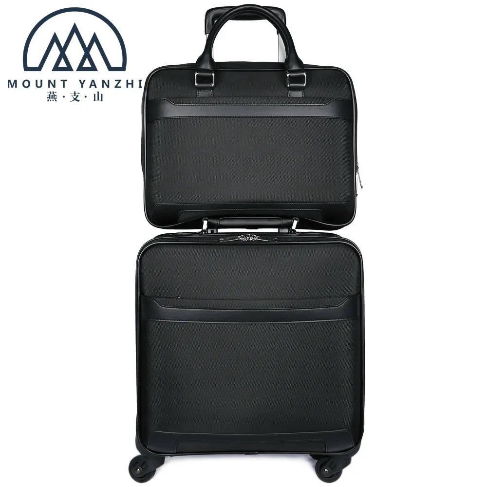 Estuches de equipaje de tela Oxford personalizados, maleta de cuero de microfibra, bolsas de viaje, juego de equipaje, carrito, nueva moda
