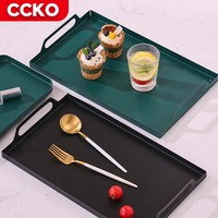 40CM Hotel Salon Bar logam makanan penutup teh sarapan makan siang layanan Set nampan kosmetik parfum perhiasan dekoratif nampan Dekorasi Rumah