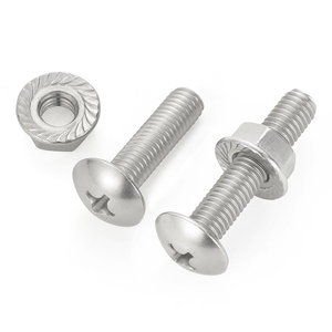 J&Gong 304 Stainless Steel Large Flat Head <b>Screw</b> Flange Nut Set <b>M3</b> M4 M5 M6 M8 Phillips Head - Product Image 2