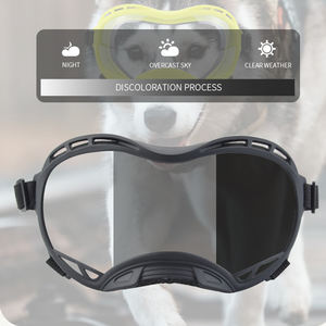 แว่นตากันแดดสัตว์เลี้ยงกันลมกันรังสียูวีแว่นตาเปลี่ยนสีสำหรับสุนัขพร้อมอุปกรณ์เสริมการจัดตำแหน่งที่ทันสมัยสำหรับฤดูหนาว - Product Image 3