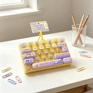 Clavier en plastique en forme de clé, modèle 26 touches, porte-clés pendentif, jouet créatif anti-stress - Product Image 5