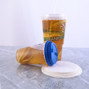 Cup Covers Round Sealing Film 0.04mm Thickness Waterproof Food Grade Virgin Wood Pulp For Coffee Milk Tea Takeaway - Product Image 3
