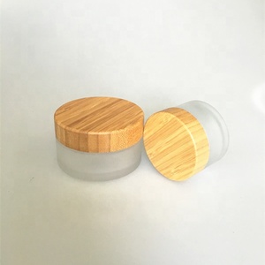 Rõ ràng Frosted Pet nhựa Jar với gỗ tre có nắp đậy 50ml <span class=keywords><strong>150ml</strong></span> 250ml 500ml Rỗng Mỹ phẩm <span class=keywords><strong>container</strong></span> cho mắt các loại kem - Product Image 2
