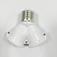 Adaptateur de douille de lampe en plastique de qualité supérieure, marque Ruyi, style vis, E27 vers 2*E27, garantie 3 ans, 250V, utilisation intérieure, Chine