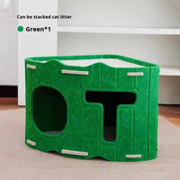 Maison à chat murale double couche en feutre, lit vertical pour chat avec griffoir, nid pour animaux de compagnie toutes saisons