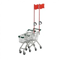 Chariot de courses pliable en métal pour enfants, léger, écologique, imperméable, avec poignée réglable pour intérieur/extérieur