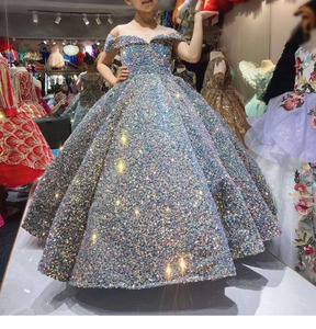 Robe de mariée pour fille faite à la main de haute qualité, robe de demoiselle d'honneur, robe de fête d'anniversaire, costume de baptême pour enfants, robe longue de soirée - Product Image 6