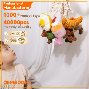 Juguetes de Peluche para Bebés al por Mayor, Diseño de Aguacate y <span class=keywords><strong>Huevo</strong></span> Frito, Juguetes Colgantes para Cochecito, Asiento de Coche y Cuna - Product Image 5