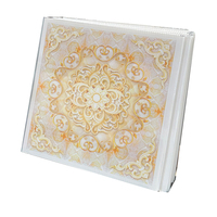 Plaques de plafond en PVC modernes, imperméables et ignifuges, 2x2 pouces, carrées, suspendues