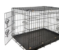 Cage pour chien de bonne qualité, pour chiens de taille moyenne, solide, simple, moderne, empilable, respirante, en fer