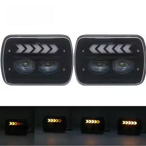 Faro LED Cuadrado de 45W 5x7 Pulgadas, Luz Alta y Baja, DRL, 6000LM, Universal para Jeeps, Todoterrenos, SUV, IP68 Impermeable, 12V DC - Product Image 6