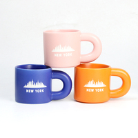 Ensemble de tasses à café en céramique personnalisées pour souvenirs touristiques de Dubaï, gravure au laser, tasse à latte en porcelaine, fabrication OEM