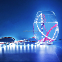 Lampu Strip LED Daya Tinggi 2835 54leds Chip Ukuran Besar DC12V 5.4W 6.8mm 10m/roll Tiga Lampu Satu Potong untuk Huruf Mini 3D
