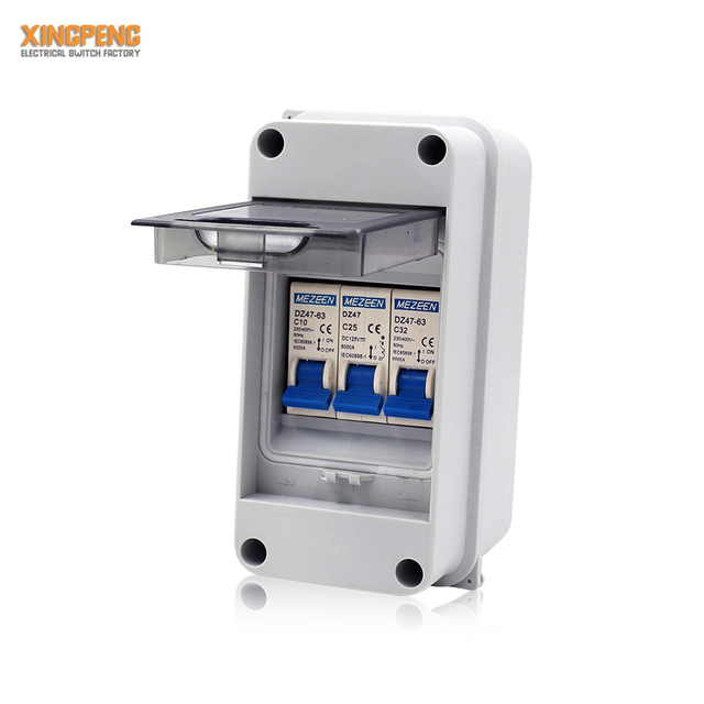 ABS Ip65 HT 3 Phase Mcb Distribution Panel Box Surface Mounted Outdoor Plastic Circuit Breaker Box