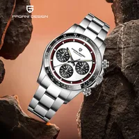 NOUVEAU Pagani Design PD 1676 Montre-bracelet chronographe à quartz de luxe pour homme, mouvement japonais VK63, étanche 100M, montre de plongée pour homme, Relogio Masculino