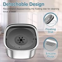 Gamelle d'eau pour chien en acier inoxydable – Anti-déversement, antidérapante, à boisson lente, grande capacité, distributeur de voyage pour véhicule