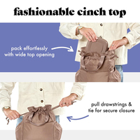 Nouvelle boîte à lunch isotherme 2026 avec cordon de serrage, sac à lunch isotherme étanche personnalisé avec logo OEM pour femmes, fabrication
