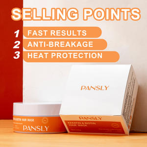 Crema Capilar de Queratina 100% Natural y Orgánica OEM, Tratamiento Nutritivo para Cabello Seco y Dañado, Ingredientes Herbales Veganos, Refrescante - Product Image 3