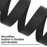 Ceinture en cuir microfibre magnétique unique pour homme/femme, décontractée, de forme ronde, boucle magnétique de 3,5 cm, personnalisable