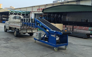 Ligne de production de la logistique Convoyeur de <span class=keywords><strong>d</strong></span>échargement de chargement de camion télescopique hydraulique pour la manutention du fret - Product Image 3