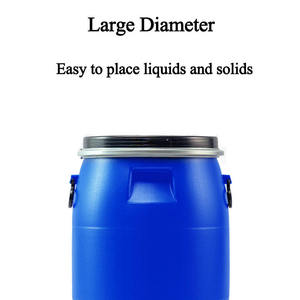 Chất Lượng Cao 200 Lít HDPE Mở Top Màu Xanh Nhựa Trống Cao Cấp Thùng Thùng - Product Image 3