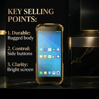 Hotus F505 Layar 5.5 Inci PDA Industri Tahan Banting Android 13.0 2.8 GHz NFC Pemindai Barcode 1D/2D 4G Data Stok