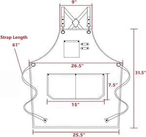 Tabliers de <span class=keywords><strong>chef</strong></span> SEB pour hommes et femmes avec grandes poches, en toile de coton, à dos croisé, robustes, réglables, accessoires de <span class=keywords><strong>barbecue</strong></span> - Product Image 2