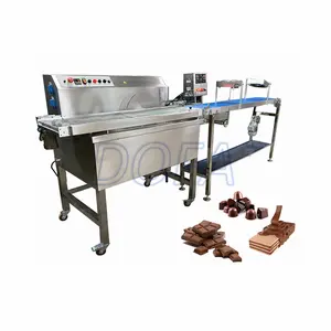 Industrial Chocolate Enrobing Machine Line / protein bar Chocolate Enrober