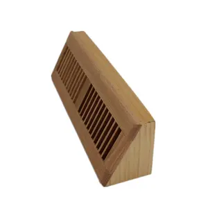 Rodamiento de suelo de madera de roble, suministro de aire decorativo, difusor de ventilación de roble Natural, 18 "/15"