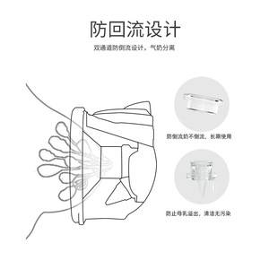 Extractor de Leche <span class=keywords><strong>Eléctrico</strong></span> Transfronterizo Más Vendido con Pantalla Táctil, Luz Nocturna, Fuerte Succión, Diseño Portátil de Doble Cara, Inteligente con Batería de Litio - Product Image 3