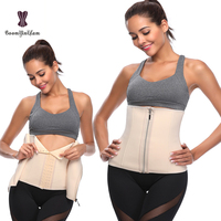 Grande taille 6XL taille formateur marque privée fermeture éclair et crochet sous le buste Corset sueur minceur gaine Fajas