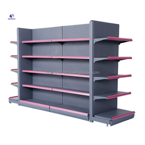 Supermarket Gondola Shelf Multi Layers Steel Retail Store Display Metal Supermarket <b>Racks</b> <b>Shelves</b> - Product Image 3