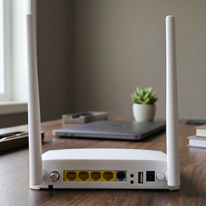 Hot sales ZC-521GT XPON ONU CATV ONT Dual Band WiFi5 4GE VoIP GPON EPON FTTH Fiber <b>Modem</b> For ISP Broadband factory price - Product Image 1