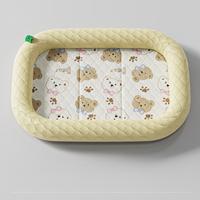 Lits pour chiens en peluche de luxe PKY avec housse amovible et lavable, fond antidérapant, lit pour chien pour cage à animaux