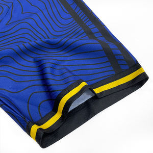 Vintage maille Streetwear surdimensionné col en V hip-hop chemise de sport personnalisé Sublimation imprimé 100% polyester antibactérien Football - Product Image 6