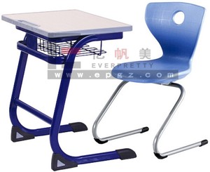 Nội thất trường học thiết kế công thái học lớp học sử dụng t hình dạng bàn sinh viên Bàn và ghế để bán - Product Image 6