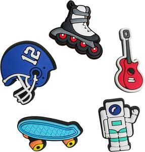 Pvc Schoenenbedels Voor Tieners Sportspelden Met Basketbalvoetbal Honkbal Videogame Astronaut-Thema 'S - Product Image 2