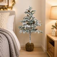 Grand sapin de Noël de table en PE réutilisable et durable de 85 cm, facile à installer pour les fêtes à la maison