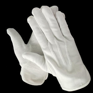 Ceremonia Blanca Algodón Nylon Uniforme Catering Costume Producción Antideslizante Guantes Funerarios - Product Image 6