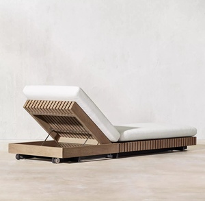 Chaise longue <span class=keywords><strong>de</strong></span> luxe en teck pour la plage, la piscine, la cour, l'hôtel, la villa, durable - Product Image 4